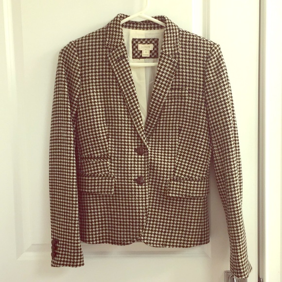 J. Crew Jackets & Blazers - NWOT J. Crew Wool Houndstooth Blazer